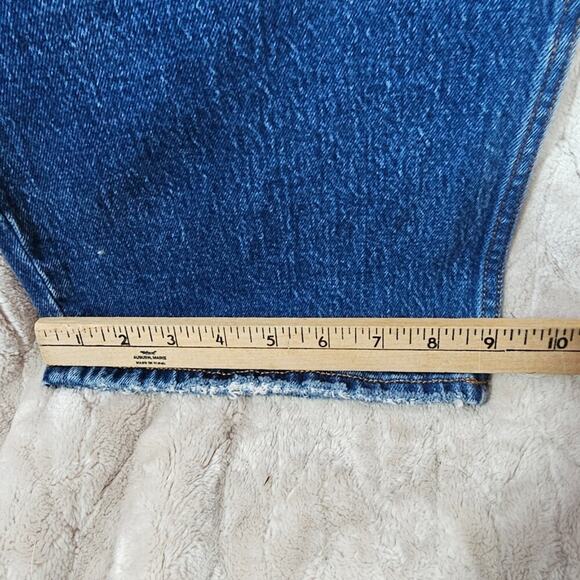 Abercrombie & Fitch Curve Love 90s Straight Jeans Womens 24 37" Ultra High Rise - Picture 6 of 9